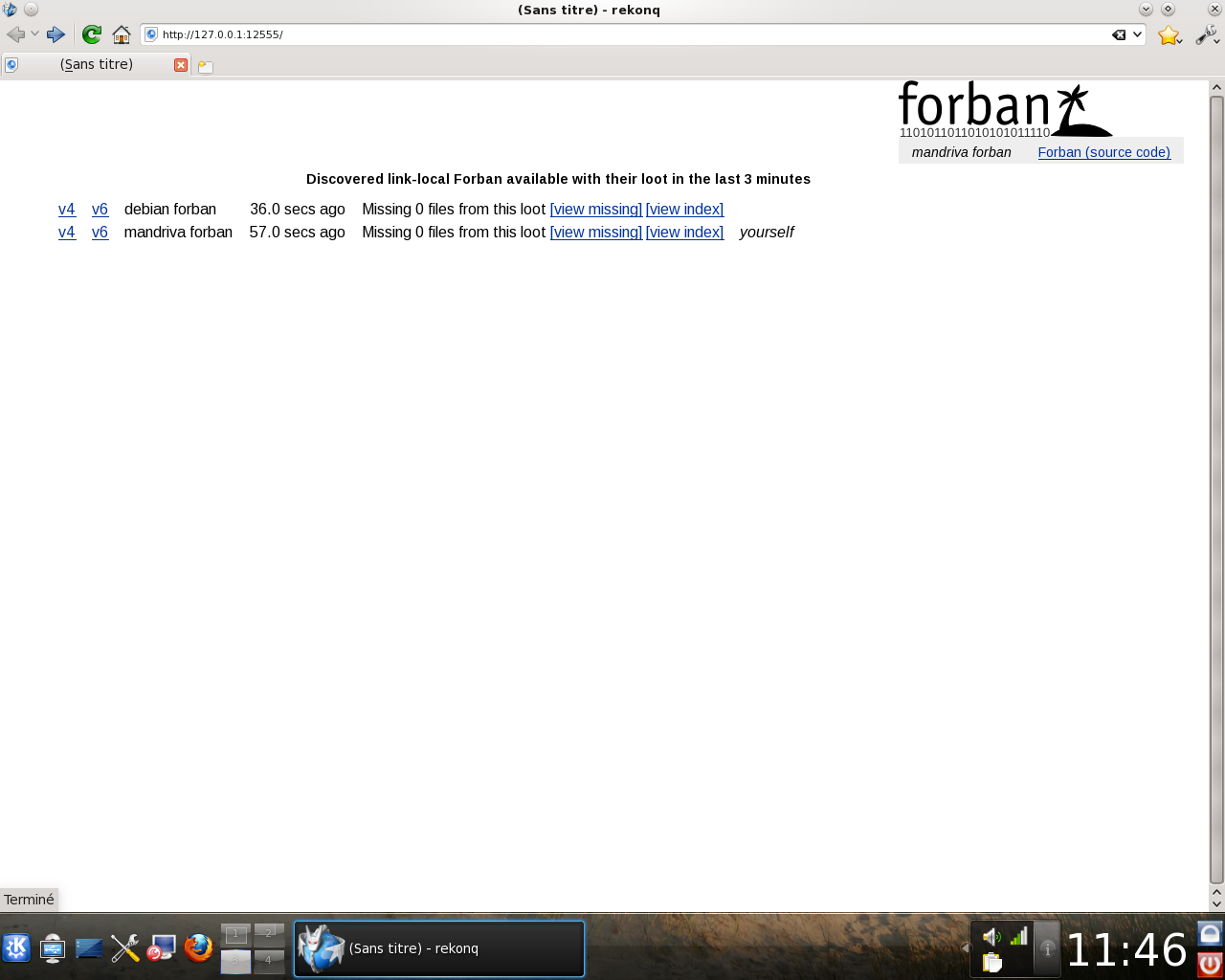 Forban on Mandriva