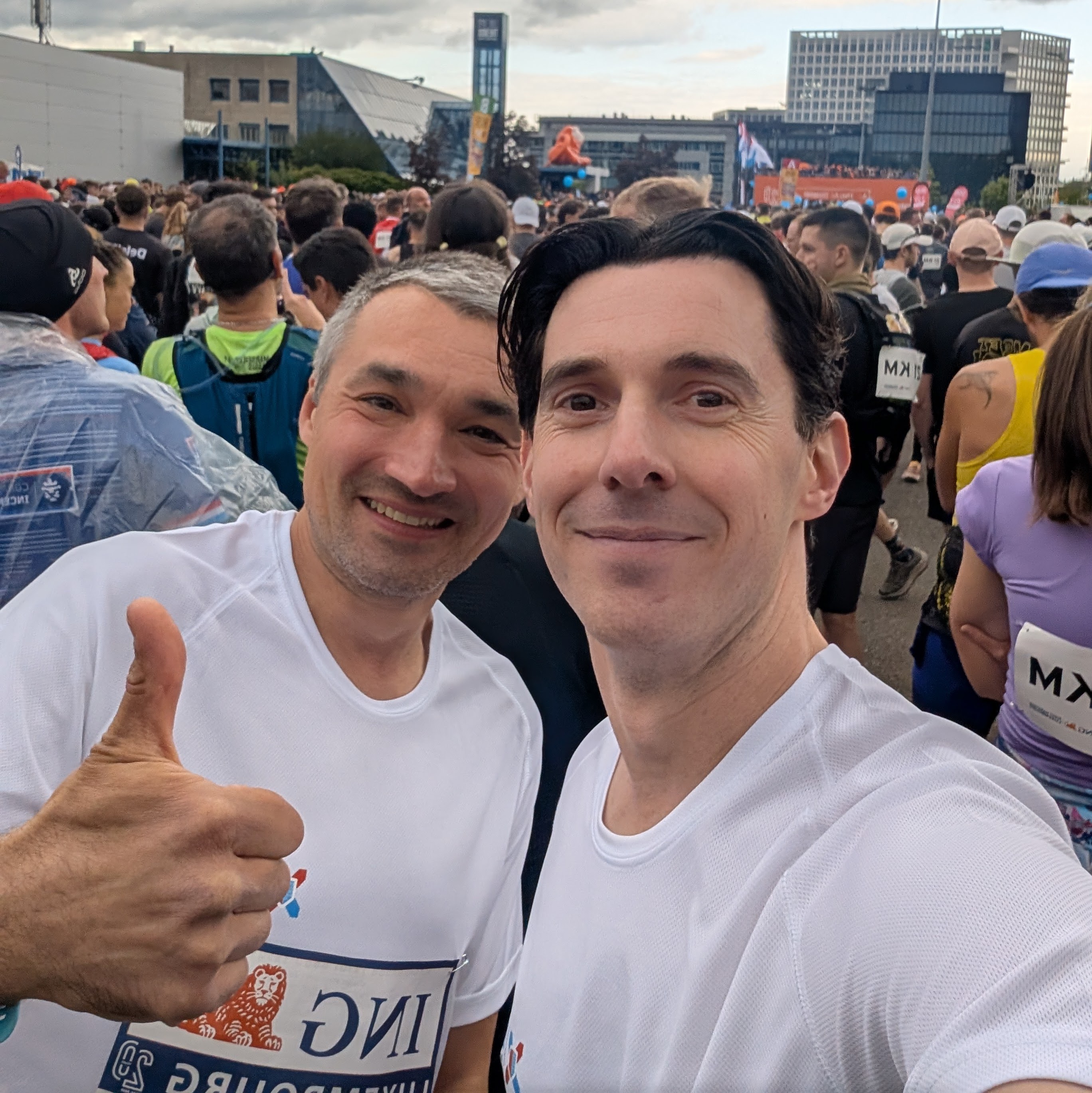 Ruslan and I at the starting line.